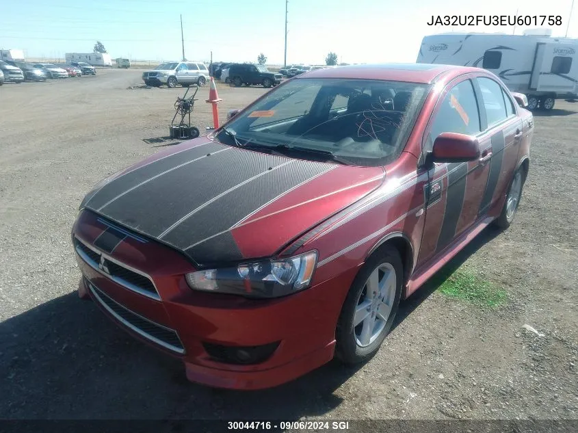 2014 Mitsubishi Lancer Es/Es Sport VIN: JA32U2FU3EU601758 Lot: 30044716