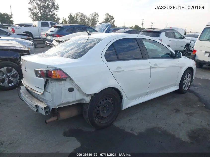 JA32U2FU1EU020159 2014 Mitsubishi Lancer Es