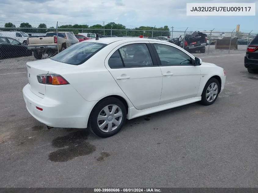 JA32U2FU7EU009117 2014 Mitsubishi Lancer Es