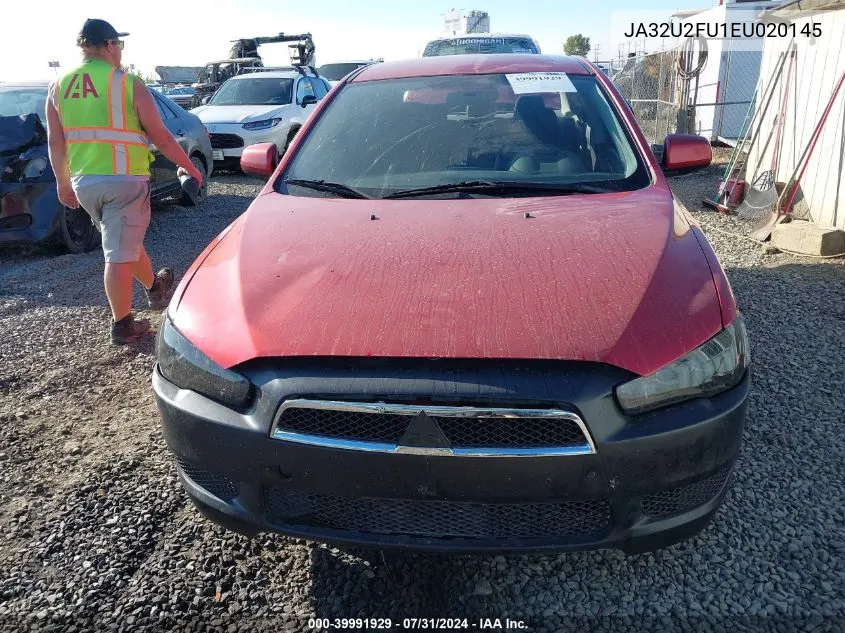 2014 Mitsubishi Lancer Es VIN: JA32U2FU1EU020145 Lot: 39991929