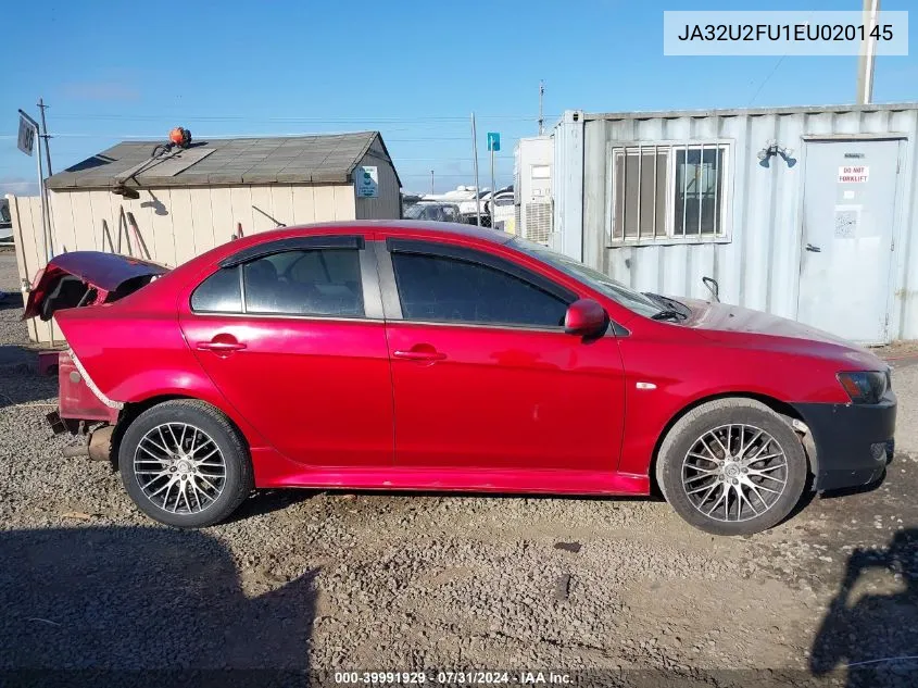 JA32U2FU1EU020145 2014 Mitsubishi Lancer Es