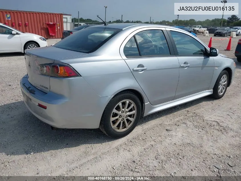 JA32U2FU0EU016135 2014 Mitsubishi Lancer Es