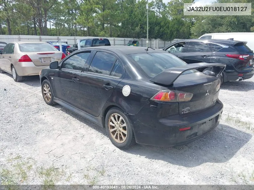 2014 Mitsubishi Lancer Es VIN: JA32U2FU0EU018127 Lot: 40193641