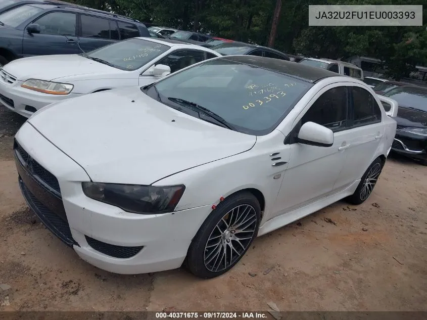 2014 Mitsubishi Lancer Es VIN: JA32U2FU1EU003393 Lot: 40371675