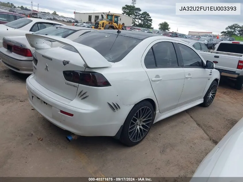 2014 Mitsubishi Lancer Es VIN: JA32U2FU1EU003393 Lot: 40371675