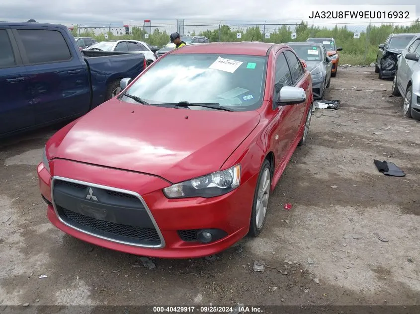 2014 Mitsubishi Lancer Gt VIN: JA32U8FW9EU016932 Lot: 40429917