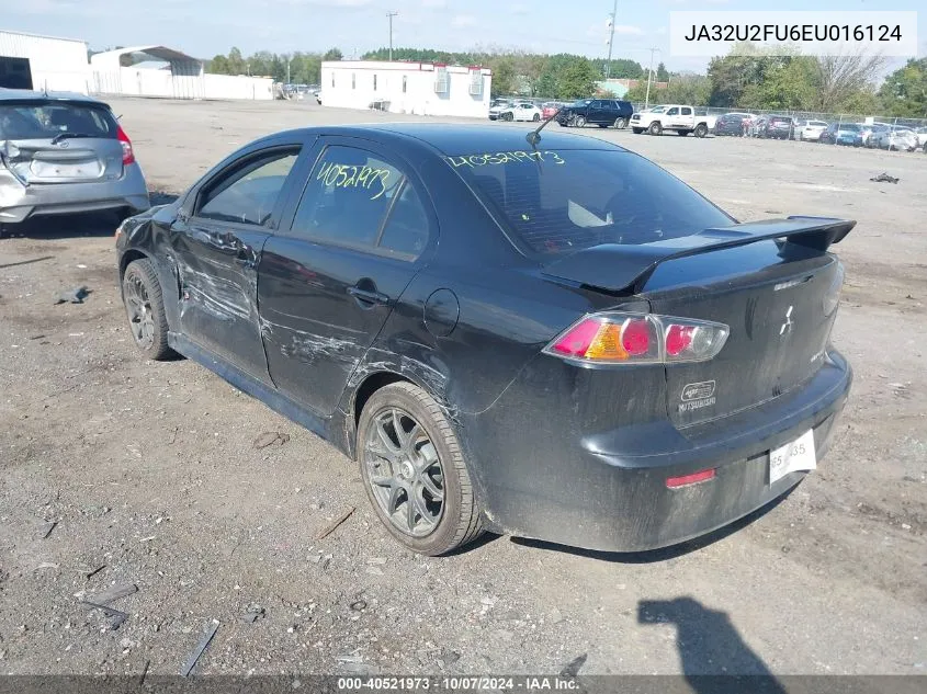 2014 Mitsubishi Lancer Es VIN: JA32U2FU6EU016124 Lot: 40521973