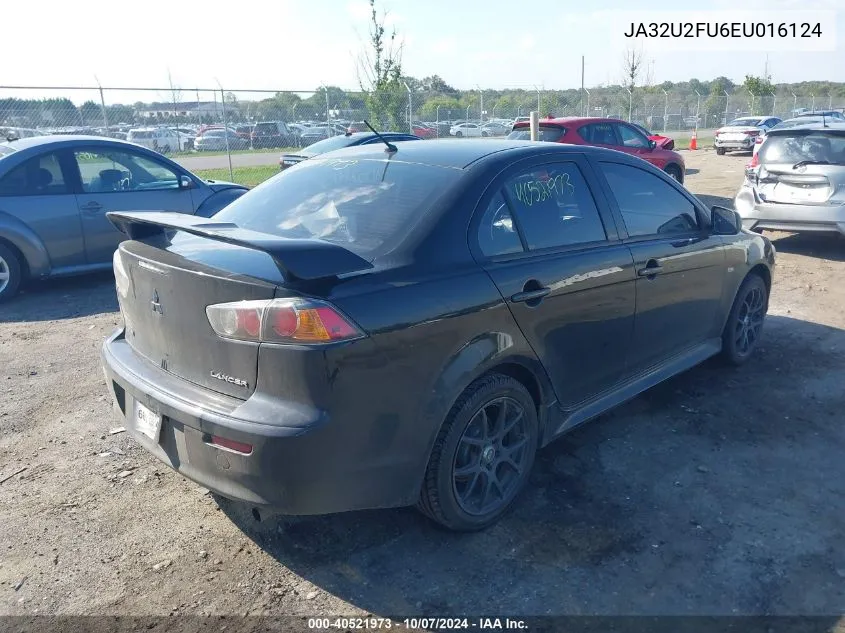 2014 Mitsubishi Lancer Es VIN: JA32U2FU6EU016124 Lot: 40521973