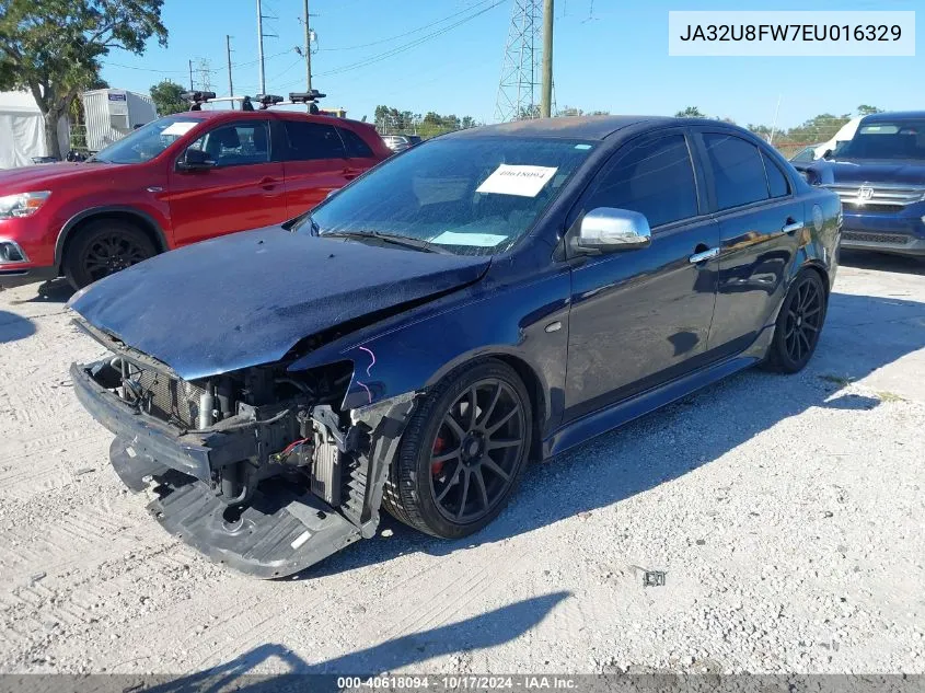 2014 Mitsubishi Lancer Gt VIN: JA32U8FW7EU016329 Lot: 40618094