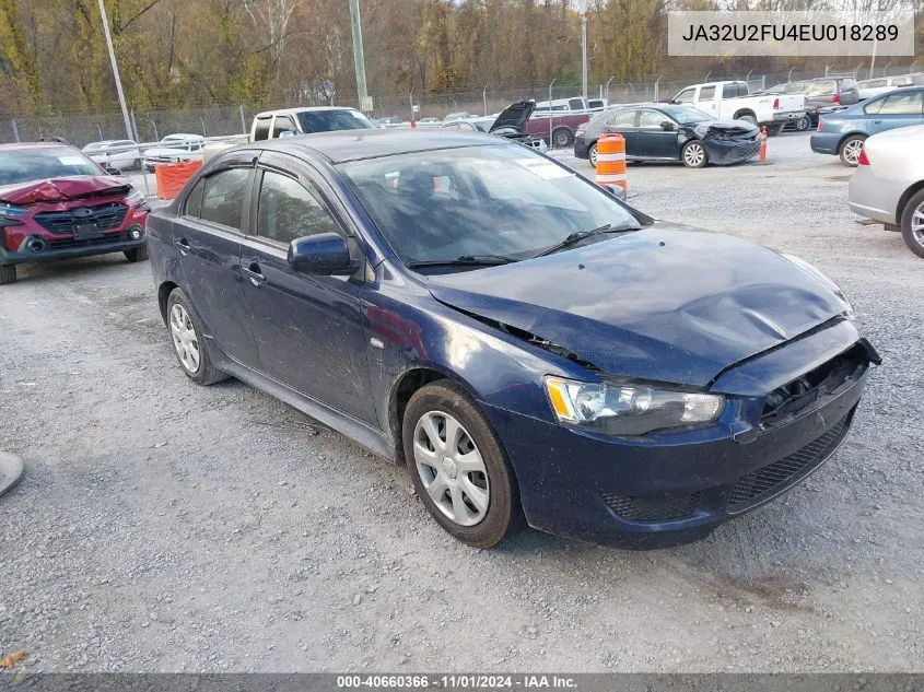 2014 Mitsubishi Lancer Es VIN: JA32U2FU4EU018289 Lot: 40660366