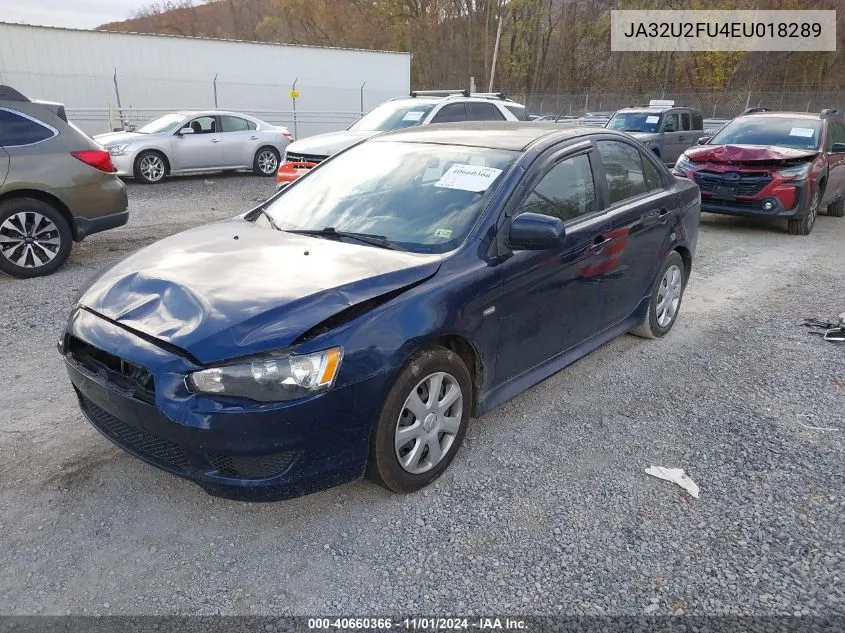 2014 Mitsubishi Lancer Es VIN: JA32U2FU4EU018289 Lot: 40660366