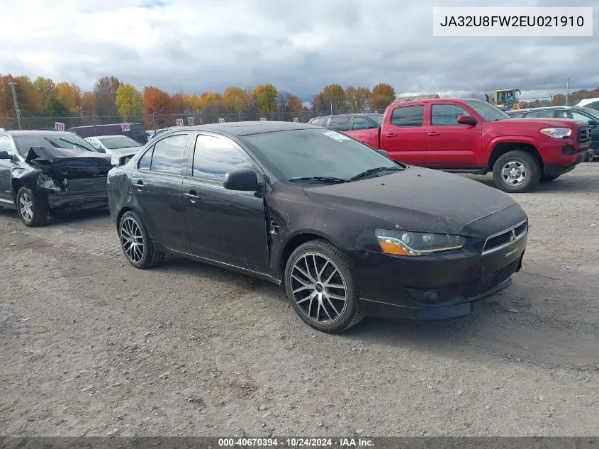 2014 Mitsubishi Lancer Gt VIN: JA32U8FW2EU021910 Lot: 40670394