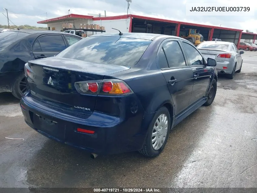 2014 Mitsubishi Lancer Es VIN: JA32U2FU0EU003739 Lot: 40719721