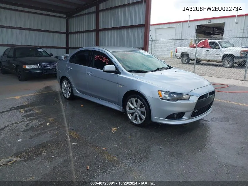 2014 Mitsubishi Lancer Gt VIN: JA32U8FW2EU022734 Lot: 40723891