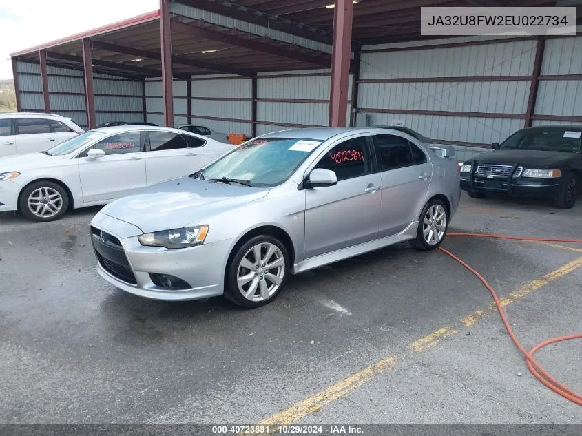 2014 Mitsubishi Lancer Gt VIN: JA32U8FW2EU022734 Lot: 40723891