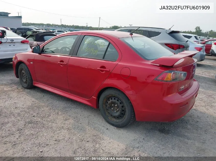 2015 Mitsubishi Lancer VIN: JA32U2FU7FU601909 Lot: 12072517