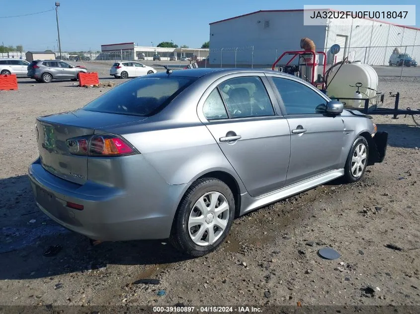 2015 Mitsubishi Lancer Es VIN: JA32U2FU0FU018047 Lot: 40269636