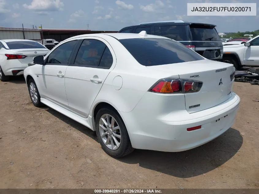 JA32U2FU7FU020071 2015 Mitsubishi Lancer Es