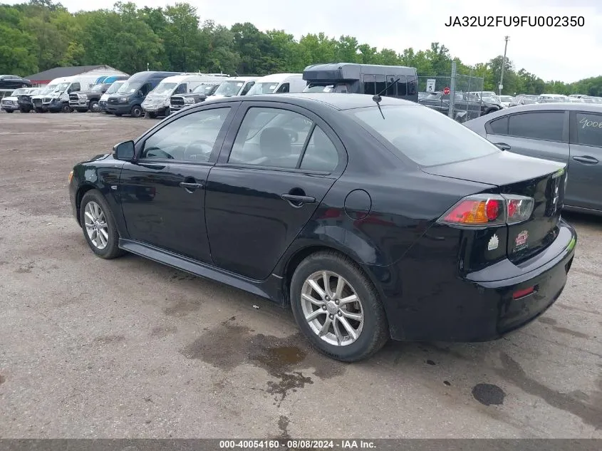 2015 Mitsubishi Lancer Es VIN: JA32U2FU9FU002350 Lot: 40054160