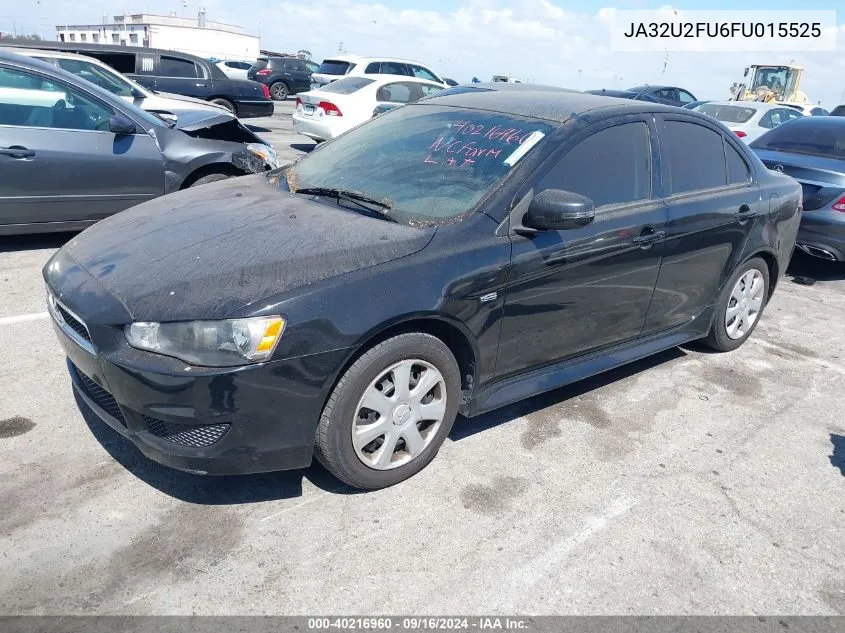 2015 Mitsubishi Lancer Es VIN: JA32U2FU6FU015525 Lot: 40216960