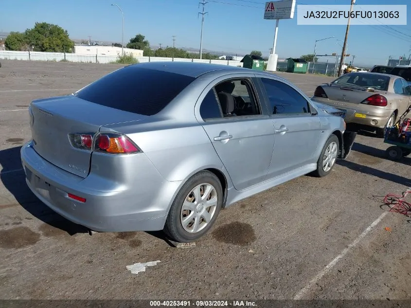 2015 Mitsubishi Lancer Es VIN: JA32U2FU6FU013063 Lot: 40253491