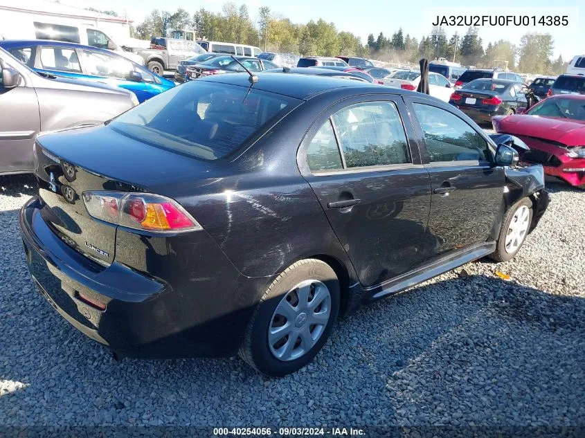 2015 Mitsubishi Lancer Es VIN: JA32U2FU0FU014385 Lot: 40254056