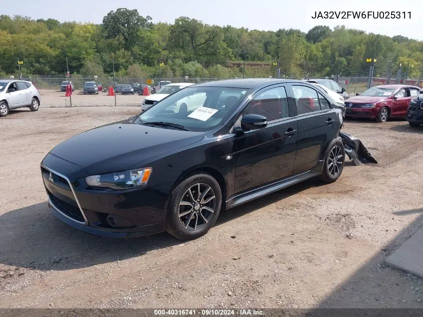 2015 Mitsubishi Lancer Se VIN: JA32V2FW6FU025311 Lot: 40316741