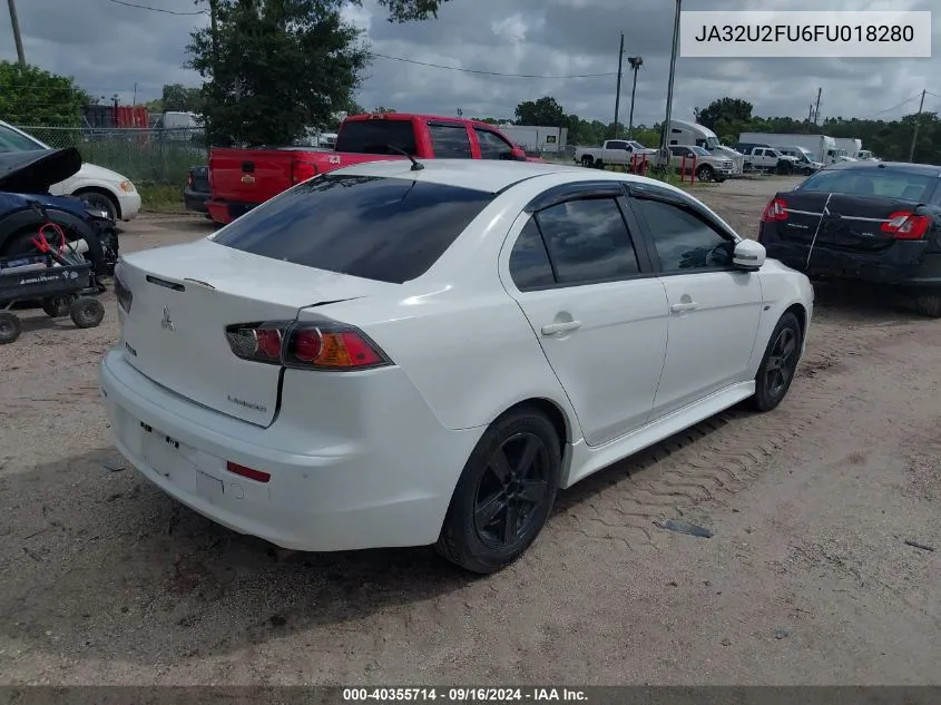 2015 Mitsubishi Lancer Es VIN: JA32U2FU6FU018280 Lot: 40355714