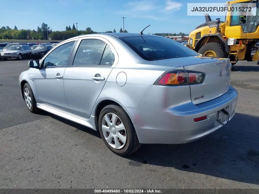 2015 Mitsubishi Lancer Es VIN: JA32U2FU3FU015272 Lot: 40499480