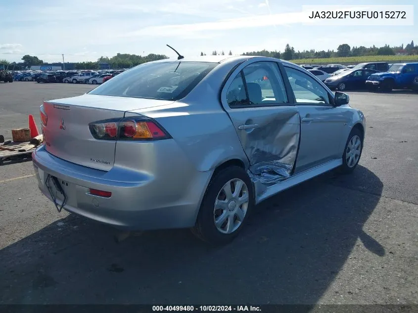 2015 Mitsubishi Lancer Es VIN: JA32U2FU3FU015272 Lot: 40499480