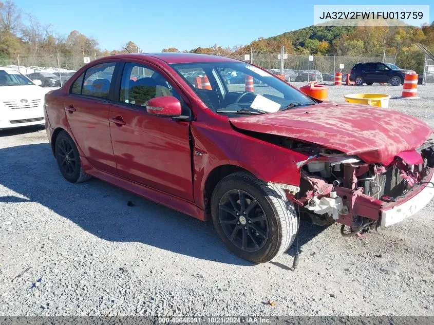 2015 Mitsubishi Lancer Se VIN: JA32V2FW1FU013759 Lot: 40646091