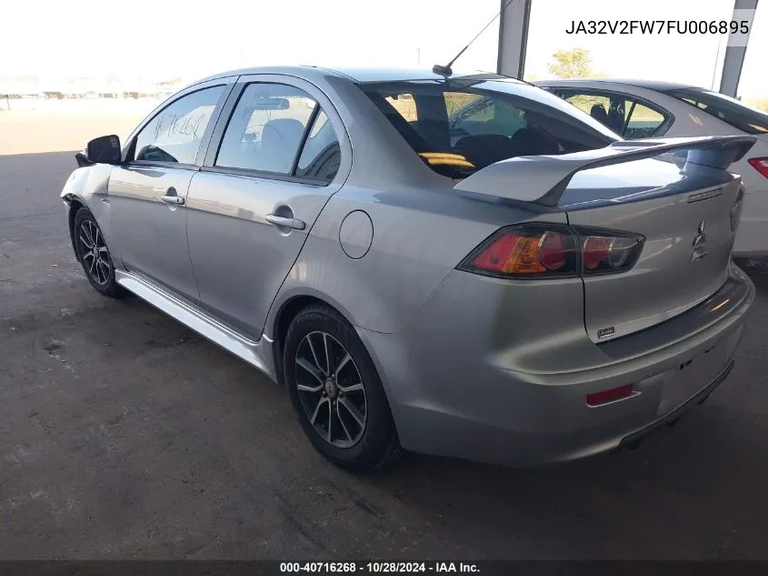 2015 Mitsubishi Lancer Se VIN: JA32V2FW7FU006895 Lot: 40716268