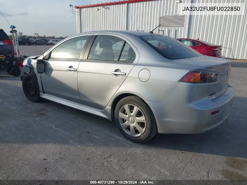 2015 Mitsubishi Lancer Es VIN: JA32U2FU8FU022850 Lot: 40731290