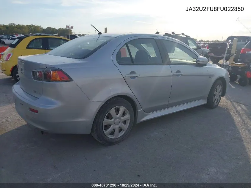 2015 Mitsubishi Lancer Es VIN: JA32U2FU8FU022850 Lot: 40731290