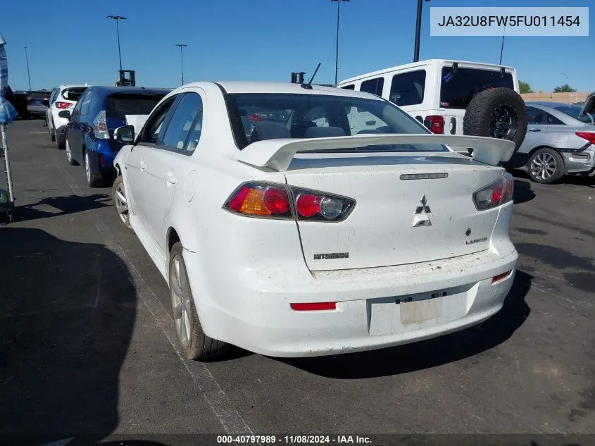 2015 Mitsubishi Lancer Gt VIN: JA32U8FW5FU011454 Lot: 40797989