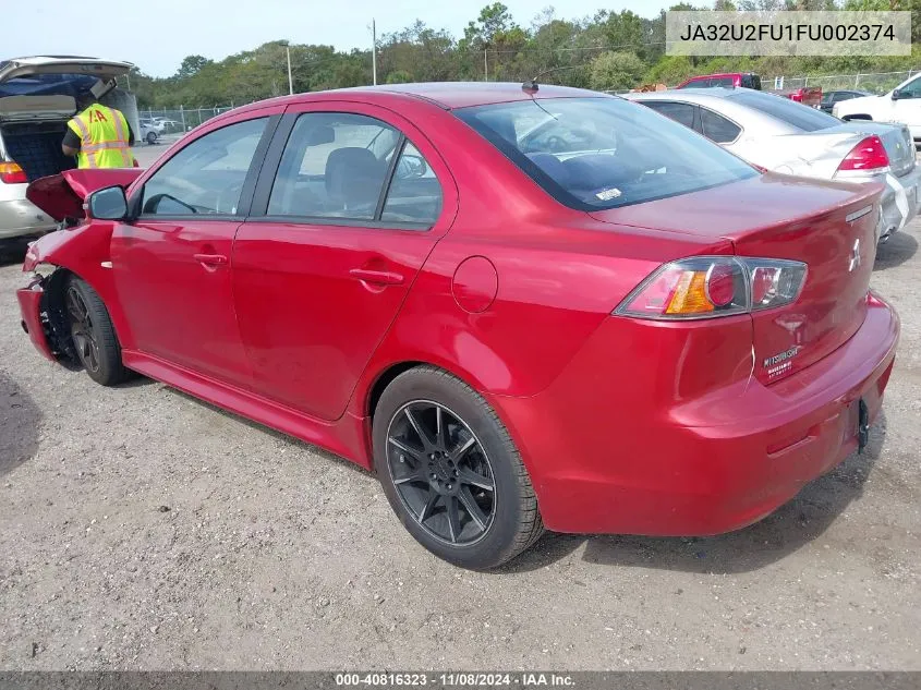 2015 Mitsubishi Lancer Es VIN: JA32U2FU1FU002374 Lot: 40816323