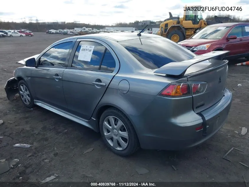 2015 Mitsubishi Lancer Es VIN: JA32U2FU6FUD04746 Lot: 40839768