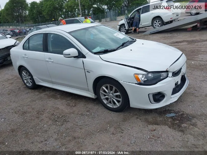 2016 Mitsubishi Lancer Es VIN: JA32U2FU6GU007426 Lot: 39731971