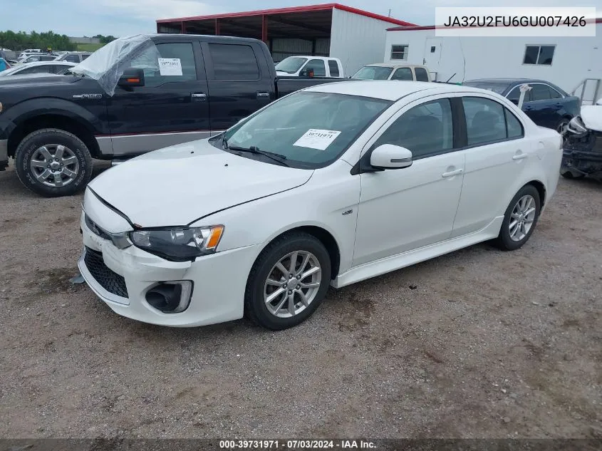 2016 Mitsubishi Lancer Es VIN: JA32U2FU6GU007426 Lot: 39731971