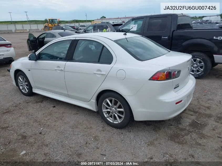 JA32U2FU6GU007426 2016 Mitsubishi Lancer Es