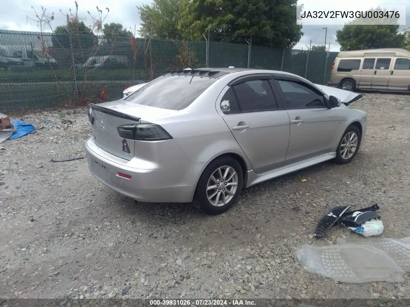 JA32V2FW3GU003476 2016 Mitsubishi Lancer Es