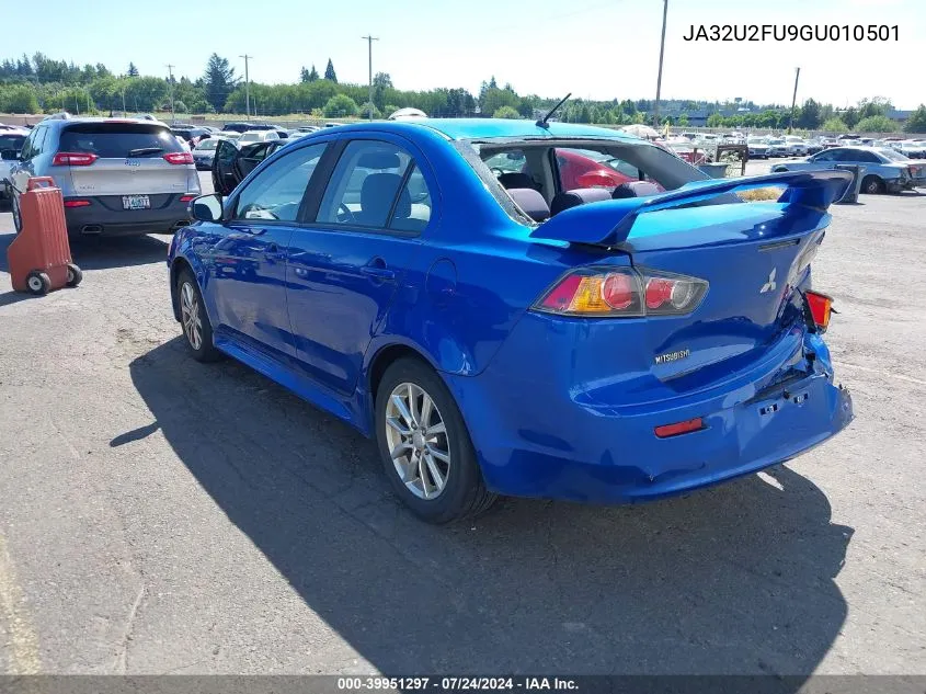 2016 Mitsubishi Lancer Es VIN: JA32U2FU9GU010501 Lot: 39951297