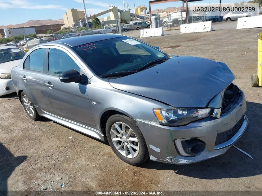 2016 Mitsubishi Lancer Es VIN: JA32U2FU8GU002289 Lot: 40390661