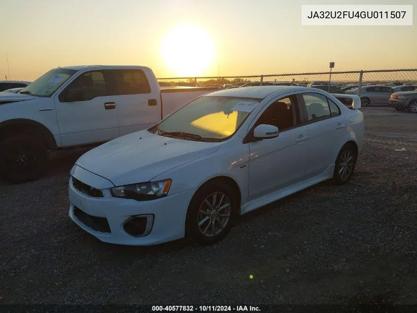 2016 Mitsubishi Lancer Es VIN: JA32U2FU4GU011507 Lot: 40577832