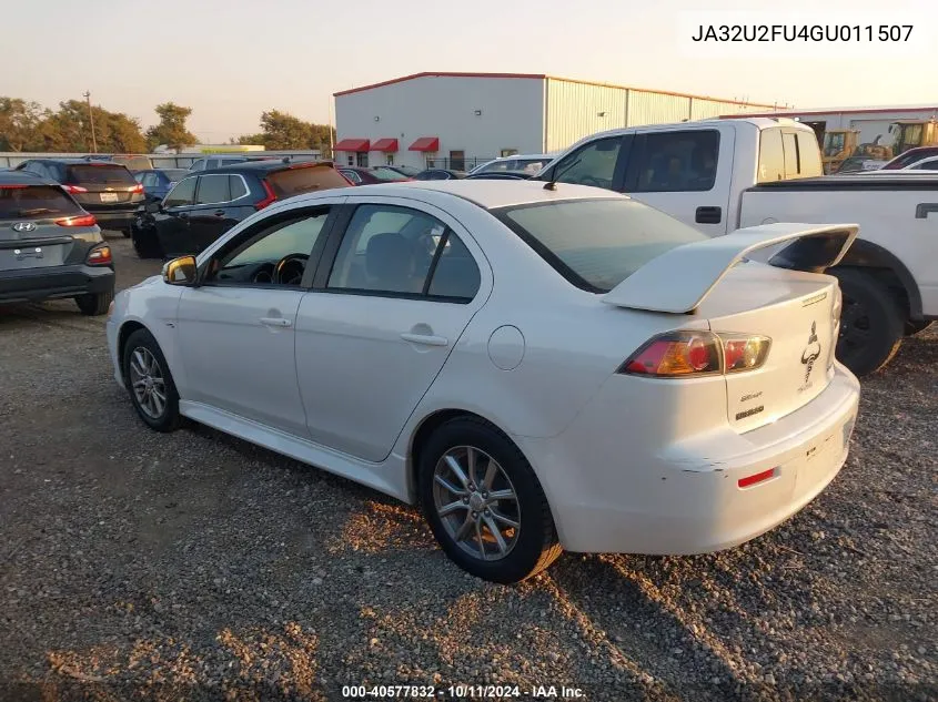 2016 Mitsubishi Lancer Es VIN: JA32U2FU4GU011507 Lot: 40577832