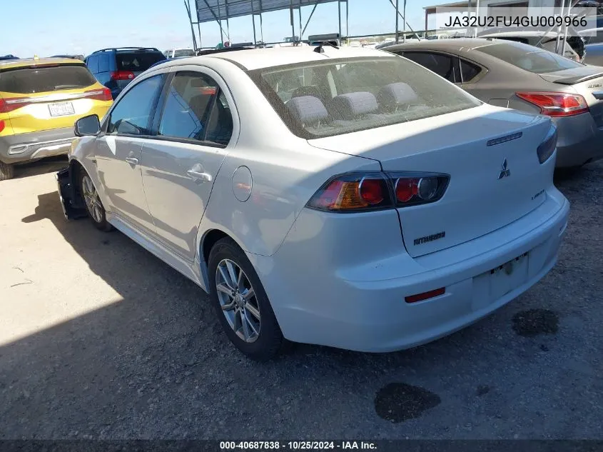 2016 Mitsubishi Lancer Es VIN: JA32U2FU4GU009966 Lot: 40687838