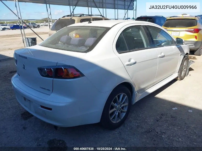 2016 Mitsubishi Lancer Es VIN: JA32U2FU4GU009966 Lot: 40687838