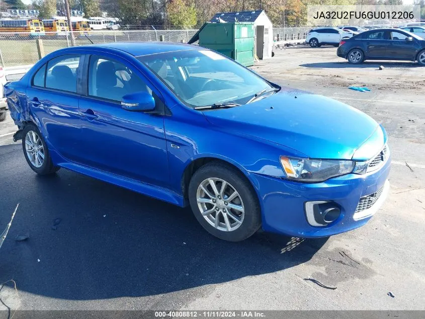 2016 Mitsubishi Lancer Es VIN: JA32U2FU6GU012206 Lot: 40808812