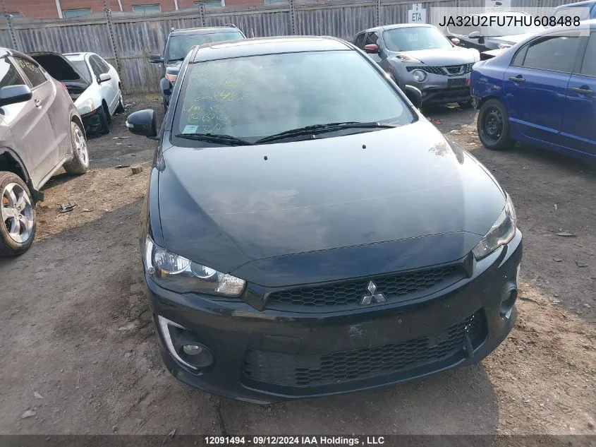 JA32U2FU7HU608488 2017 Mitsubishi Lancer