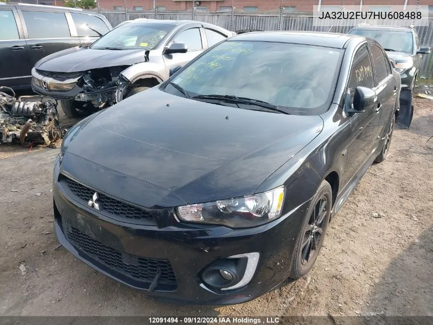 JA32U2FU7HU608488 2017 Mitsubishi Lancer